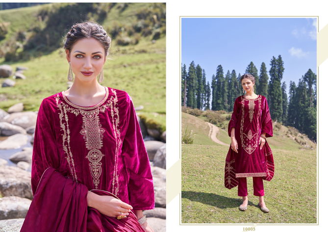 Zsm Jashn E Azeem Viscose Velvet Salwar Kameez Catalog
